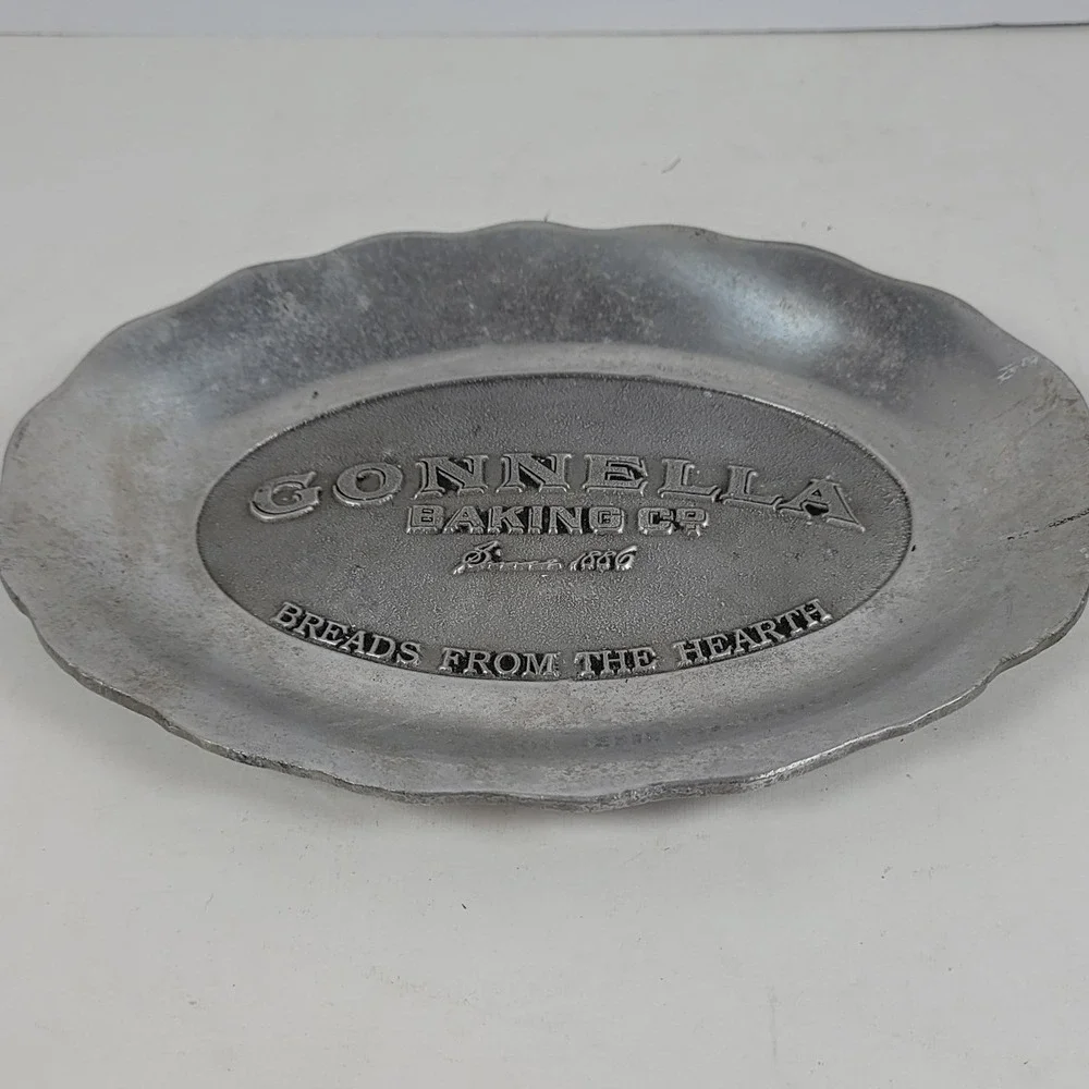 Pewtarex Gonnella Baking Co Breads From The Hearth Metal Bread Tray Platter 12in
